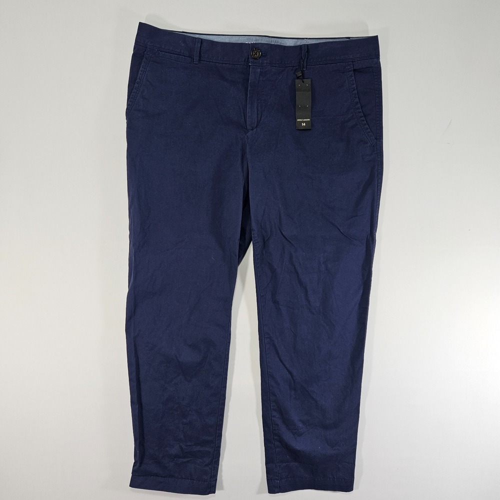Banana Republic Women's Chino Pants CITY CHINO Navy Size 14